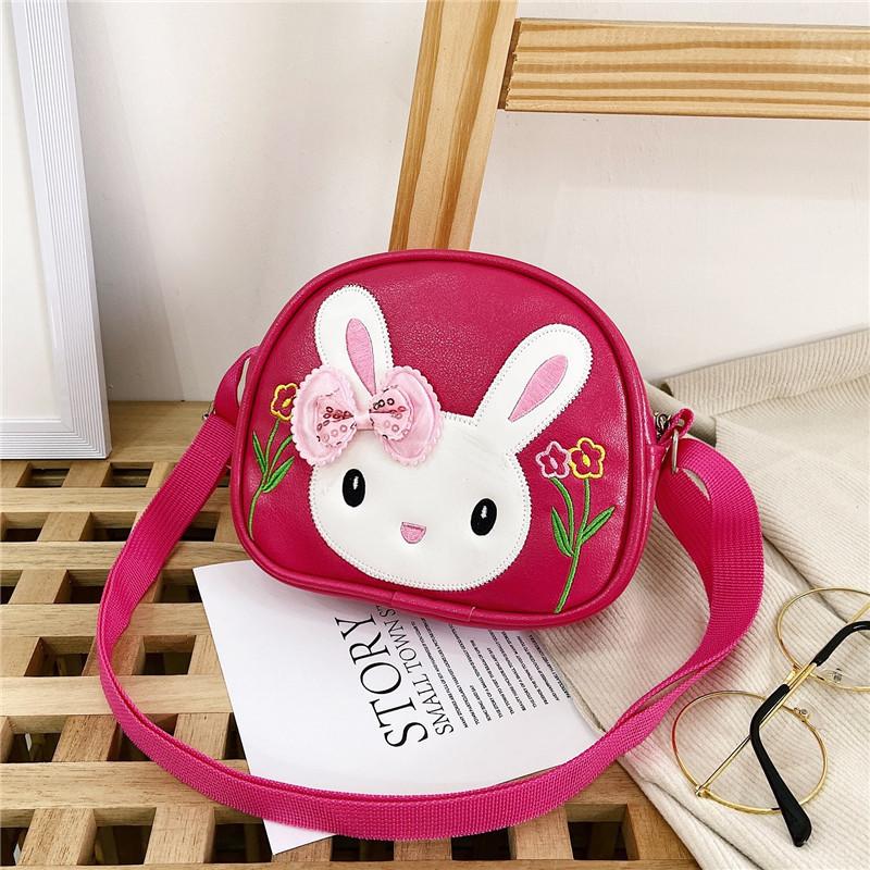 Adorable Cartoon Pu Leather Girls Shoulder Bag Fashionable Princess Coin Purse