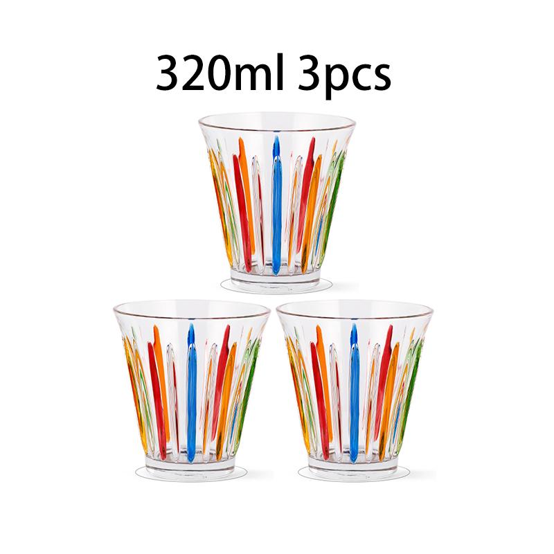 MHW-3BOMBER 200/320/480ML Glas Kaffekoppar Konst Handmålade Espressomugg Set Halkfria Dricksglas Chict Julklappar