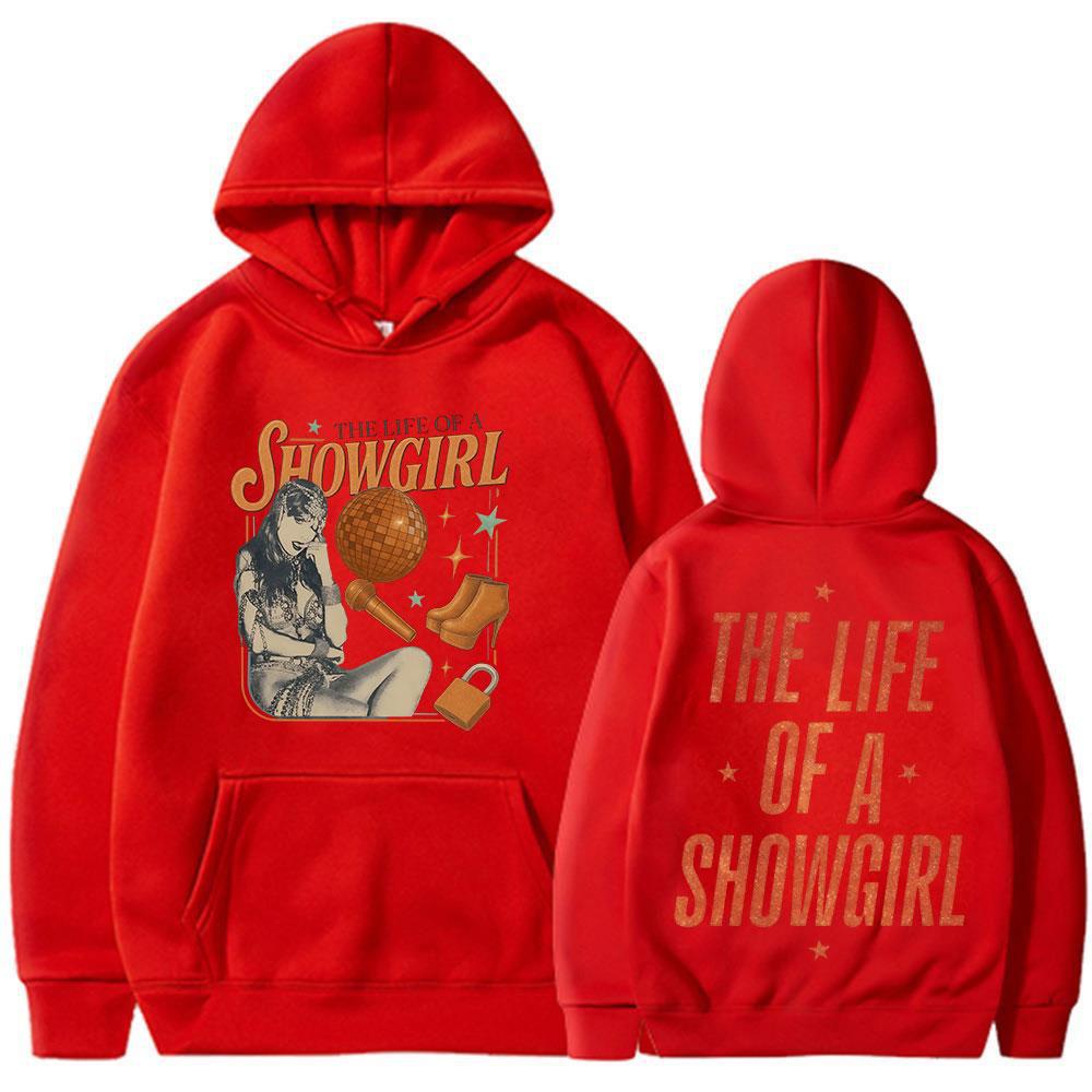 

The Life of A Showgirl Album Hoodies Men Women Clothing Harajuku Hooded Sweatshirt Fleece Long Sleeve Pullover Hoodie 3XL