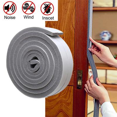 1/2pcs Self-adhesive Sponge Seal Cuttable Waterproof Soundproof Windshield Impact Seal Door Frame Cabinet Wear Protection Tool