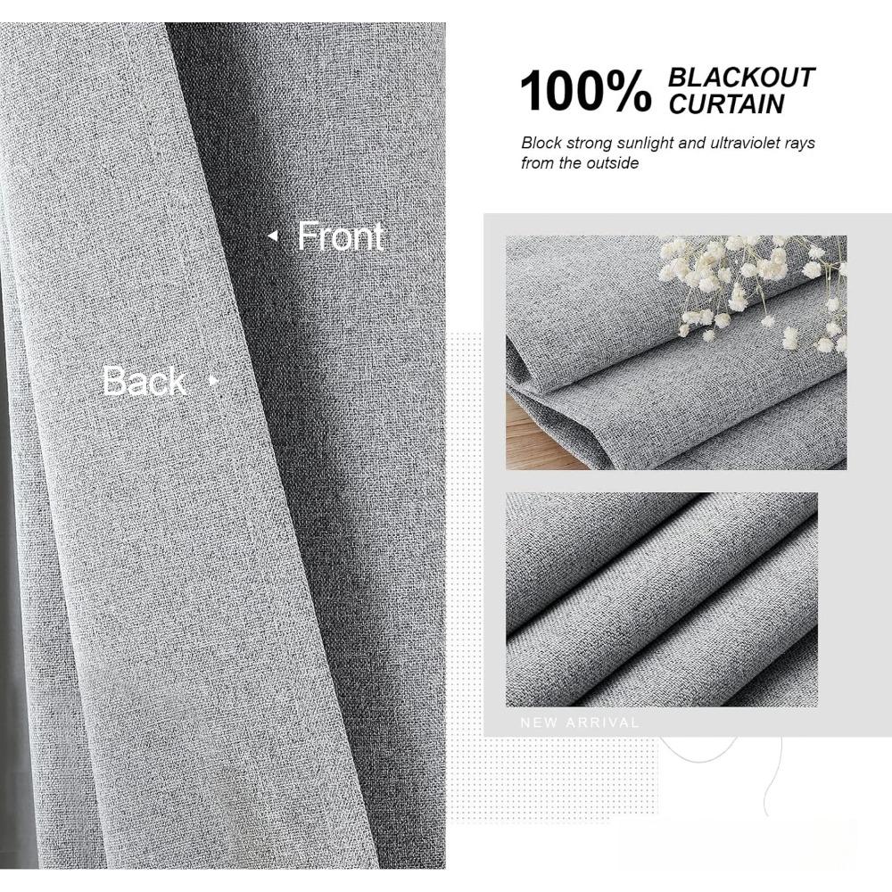 350m Height Solid Color Living Room Curtains 310CM Length 100% Blackout For Faux Linen Bedroom High Ceiling Window Curtain