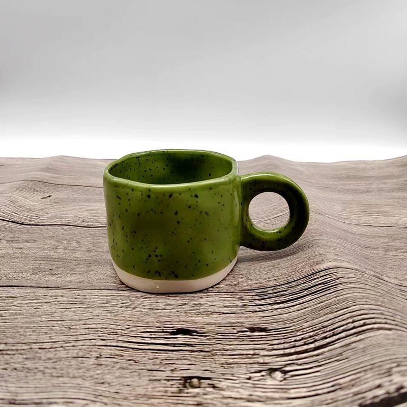 1pcs Ceramic Mugs Ring Handl Coffee Milk Modern Print Porcelain Mug Handmade Ceramic Hot Chocolate Cup Couple Handgrip Cups