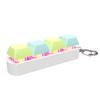 LED Keyboard Key Toy Stress Relief DIY Fidget Button Keycap Fidget Keychain Keyboard Keychain Toys Finger Keyboard Caps Toy Gift