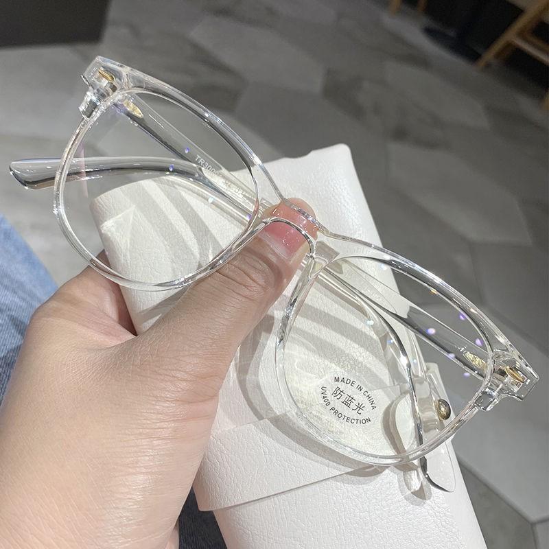 1PC Flat Mirror Anti-blue Light Glasses Myopia Anti-radiation Computer Eye Protection Men and Women Tide Flat Mirror Mobile Phone Glasses Frame