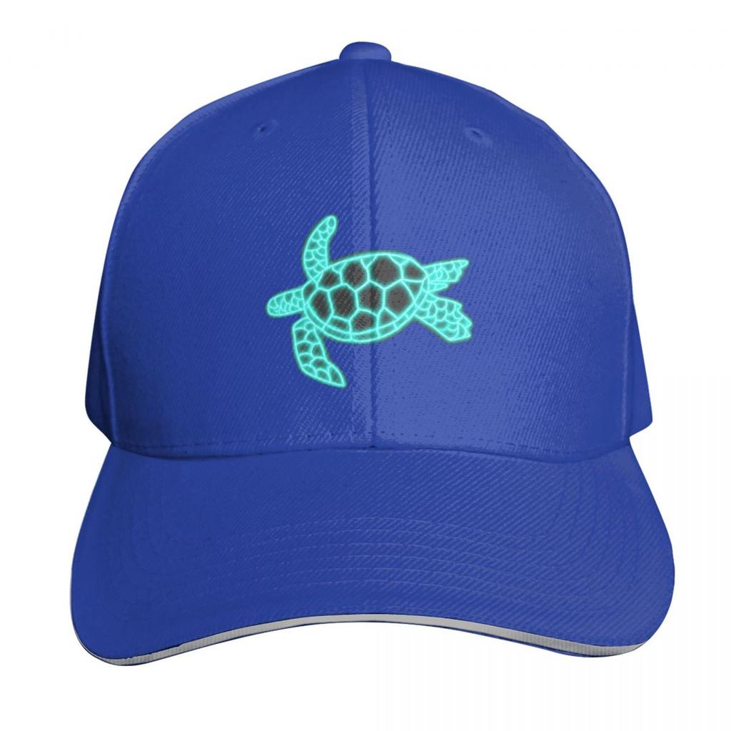 Neon Sea Turtle Baseball Cap Hat Beach Unisexs Big Size Hat Hat Unisex For The Sun Dropshipping For Unisex Womens