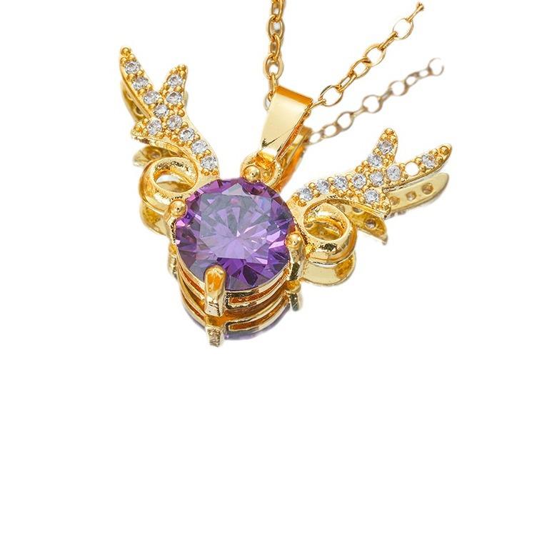 Zircon Antler Necklace for Women with Light Luxury High-end Clavicle Chain Temperament Versatile Fashion Design