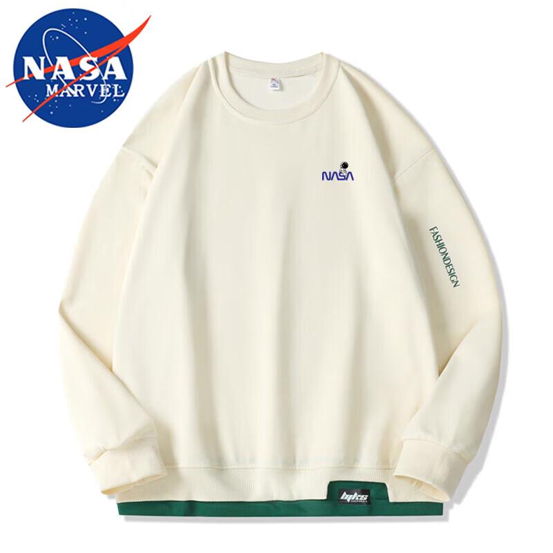 NASA MARVEL Unisex Casual Loose Fit Crew Neck Sweatshirt