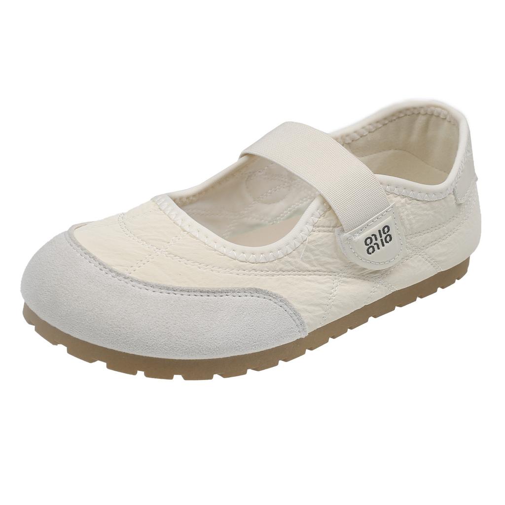 Mary Jane single shoes 2025 new breathable and versatile niche Velcro comfortable and popular retro women's shoes