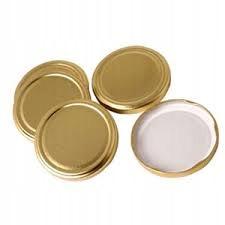 Jar Lids, Gold, Diameter 66 Mm / 10 Pcs.
