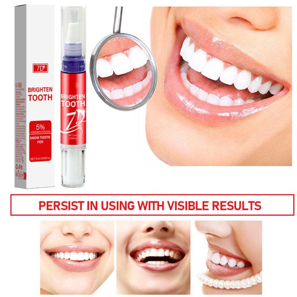 Teeth Whitening Pen Red Teeth Stains Yellow Teeth Cleaning Oral Care Teeth Whitening Gel 5ML