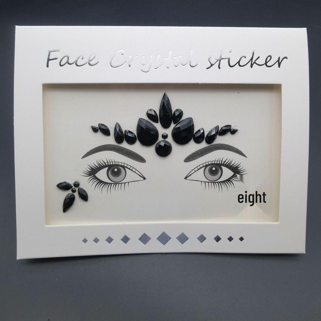 Cat Face Masquerade Rhinestone Stickers & DIY Jewelry Ring for Makeup