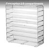 1/64 Wheels Display Case Stand, Dustproof Stationery 8 Layer Model for Toy