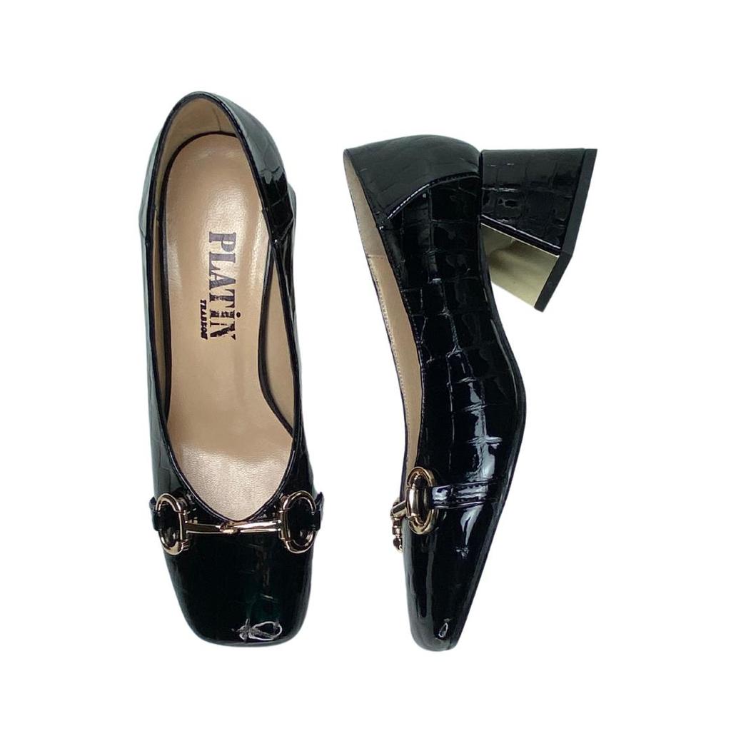Women's Genuine Leather Classic Heeled Shoes