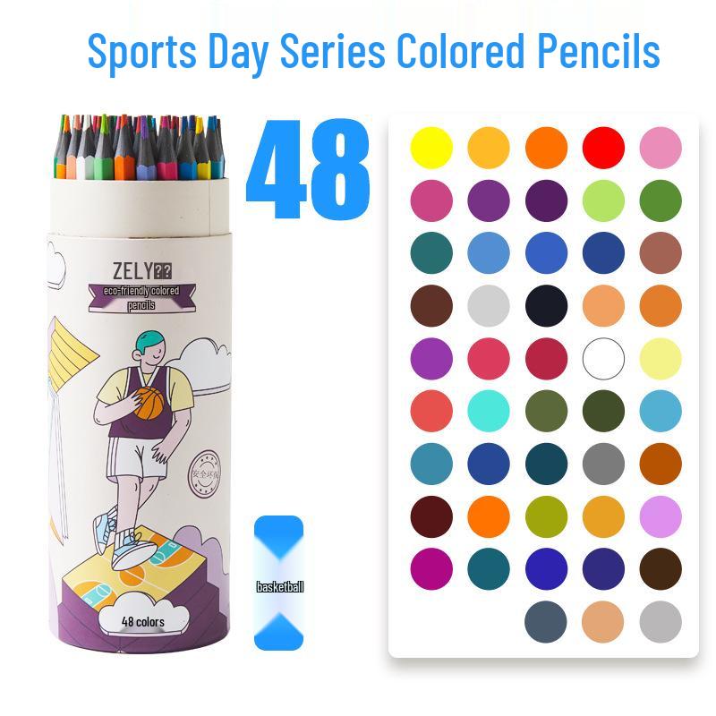 Zhenglin Erasable Colored Pencils – 24, 36, and 48 Color Sets for Children and Students Drawing and Coloring.