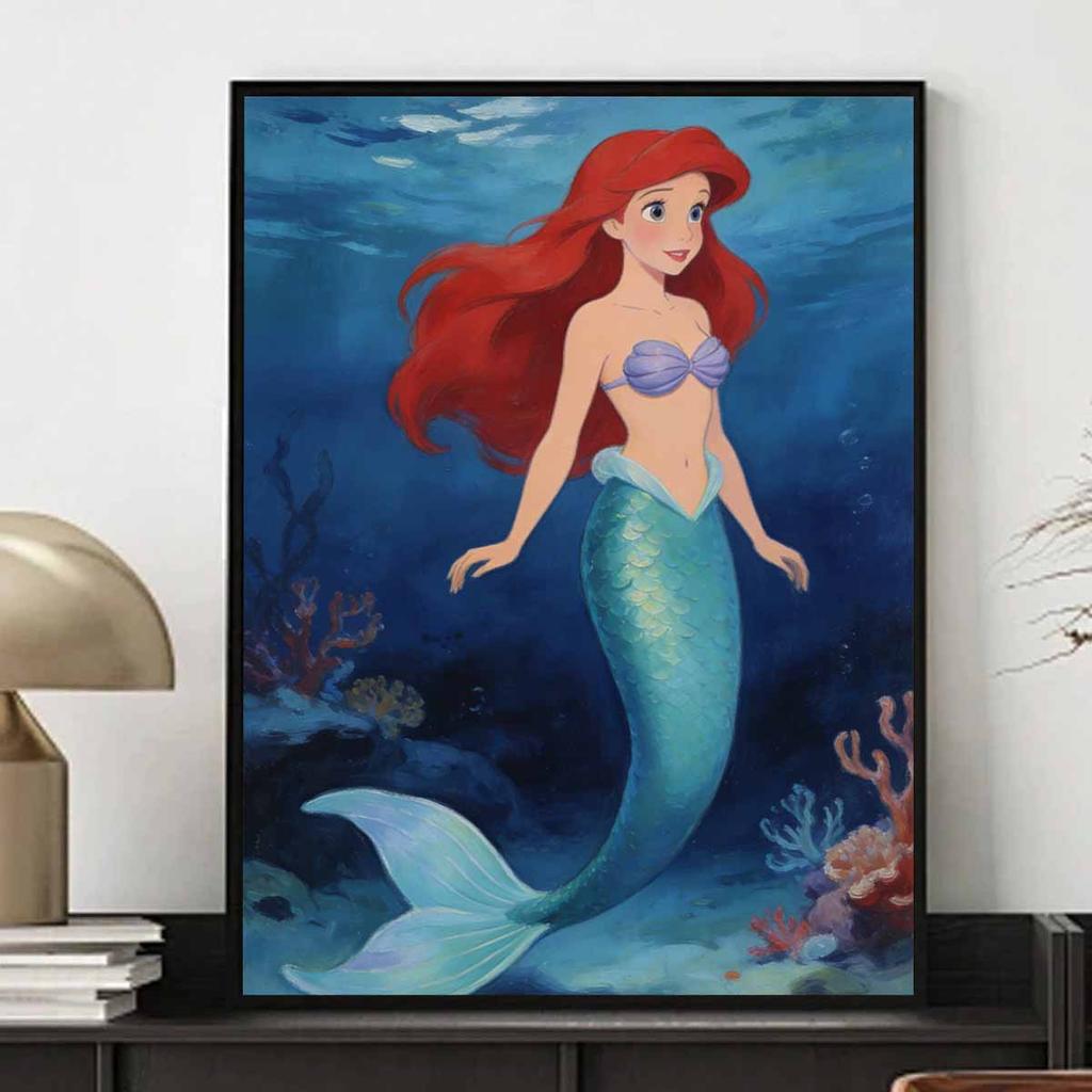 Disney The Little Mermaid Ariel Diamond Painting Art Mosaic Kit Handmade diy5D Home Decor Gift