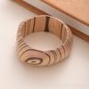 Square Wood Grain Bangle Geometric Burlywood Hand Ring Simple Wooden Bracelet  Daily