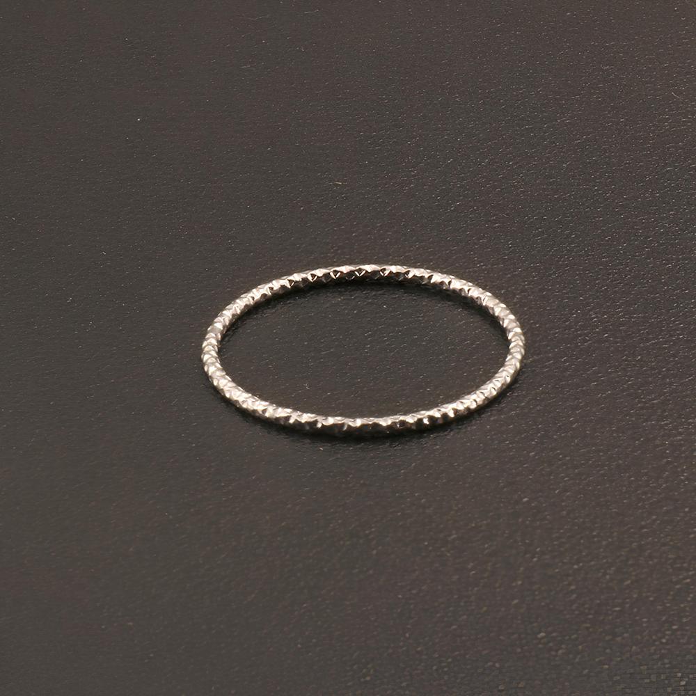 Korean Style 1mm Thin Stackable Joint Rings Simple Gold Color Stainless Steel Jewelry for Women Girl Size 5-10