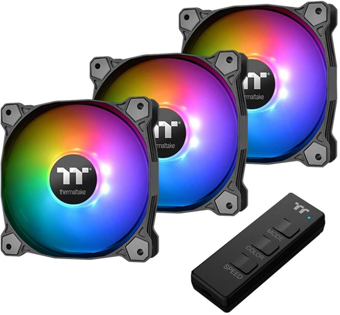 

Thermaltake Pure 12 ARGB Sync PC Case Fan 12cm FN1284 -3Pack- CL-F079-PL12SW-A чорний