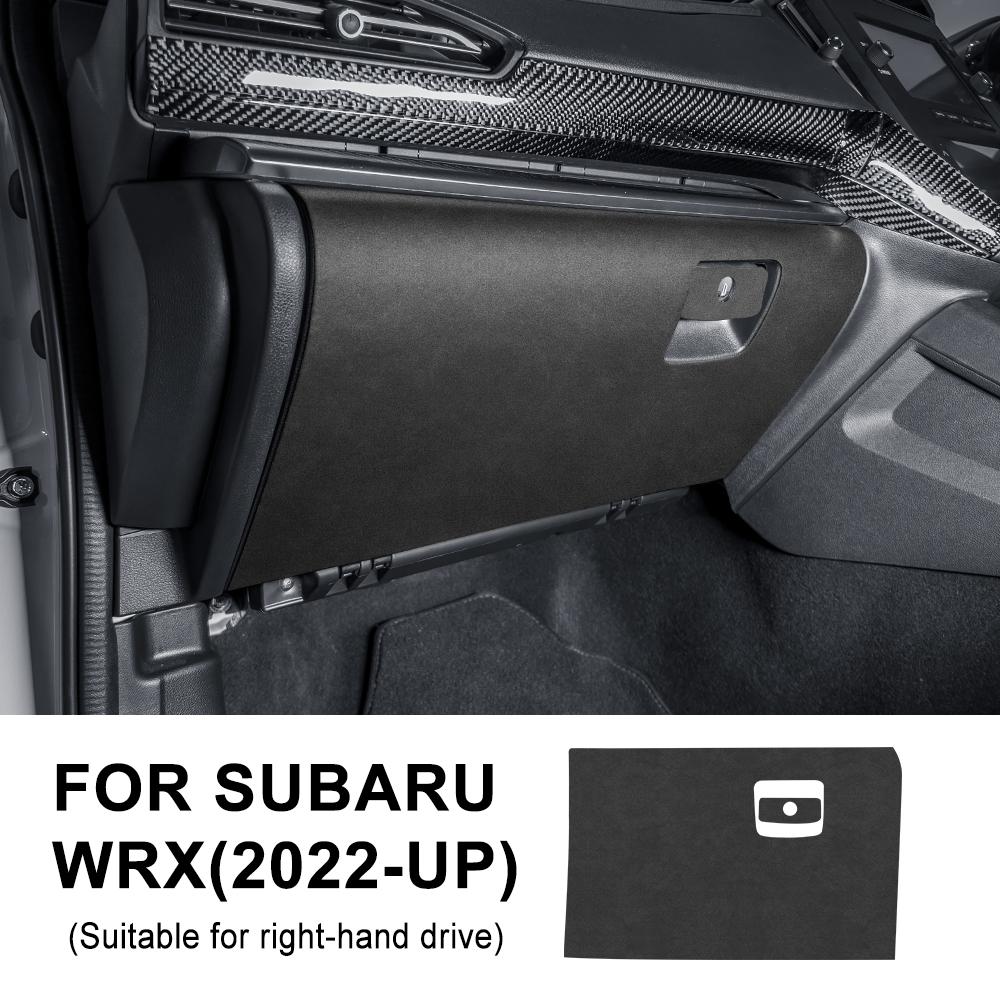 Anti-kick Pad For Subaru WRX 2025 2025 2025Carbon Fiber Texture Suede Sticker LHD RHD Copilot Storage Box Protection Accessories