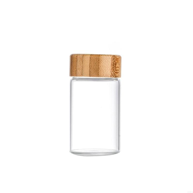 24pcs Fashionable Glass Spices Jars with Bamboos Lids and Labels for Kitchen Supplies Storage and Organization