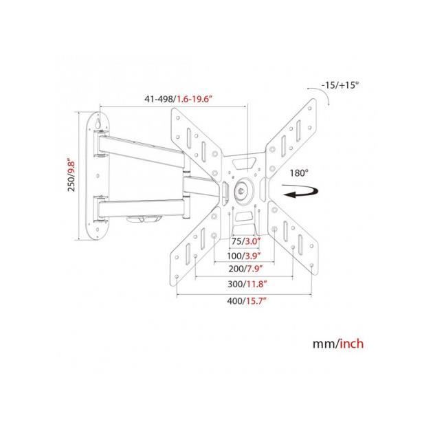 Haeger - Support De TV Haeger Large Triple Tilt & Swivel 23' - 50'