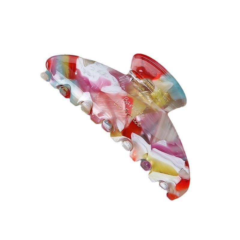 Acetate Large Hairpin Personalized Back Head Ponytail Disc Hair Shark Clip Headgear Fashionable Versatile Grab Clip Hair Accessories