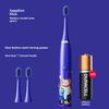 Waterproof Ultrasonic Kids' Electric Toothbrush - Cute Cartoon Design, Soft Bristles, IP7 Rated, Perfect Gift