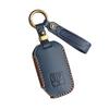Kia Carnival Handmade Genuine Leather Car Key Cover with Buckle
