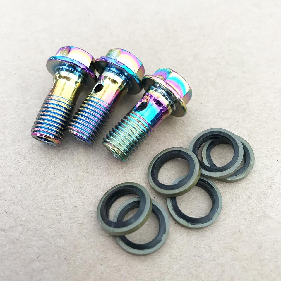 Tubo Flessibile Olio Freno Idraulico per Moto Raccordo a T Connettore a T Adattatore a 3 Vie per Sistema Frenante Dirt Pit Bike ATV