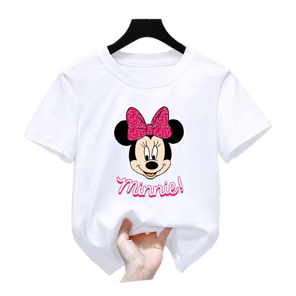 Cartoon printed children's T-shirt clothing round neck children's top