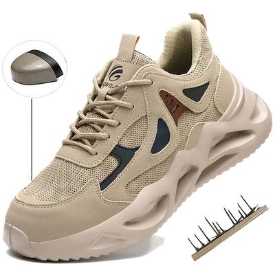 Safety Shoes Men Anti-smash Anti-puncture Work Shoes Fashion Men Sport Shoes Security Protective Boots Men Steel Toe Work Boots