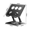 J59 Aluminum Alloy Desktop Stand 360 Degree Rotating Tablet Holder Height Adjustable