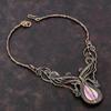 Phosphosiderite Necklace Copper Wire Wrapped Gemstone Necklace Adjustable Necklace Phosphosiderite Copper Jewelry Handmade Necklace For Gift