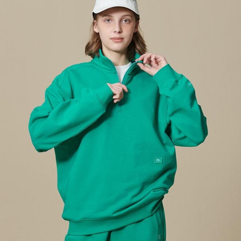 Essential Half Zip  Green  23ss