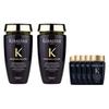 Black Diamond Shampoo Repairs, Moisturizes, Moisturizes, Shines, Cleanses Lemon Flavored Rose + Black Diamond Shampoo 250ml*2+80ml*5