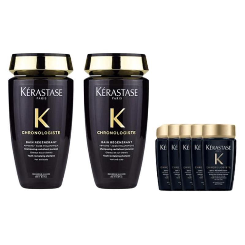 Шампунь Kerastase Black Diamond Восстанавливает, Увлажняет, Увлажняет, Придает блеск, Очищает Роза с ароматом лимона + Шампунь Black Diamond 250 мл*2+80 мл*5 чёрный