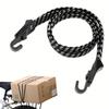 1Pc Robust Adjustable Bicycle Luggage Strap Elastic Bungee Cord Featuring Secure Hooks, Durable And Strong, Perfect for Fastening Equipment On Bikes