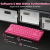YUNZII RT75 PRO Wireless Gaming Rapid Hall Effect Mechanical Magnetic 8KHz Polling Rate 128K Adjustable RGB Compatible Autumn Magnetic Red Keyboard,
