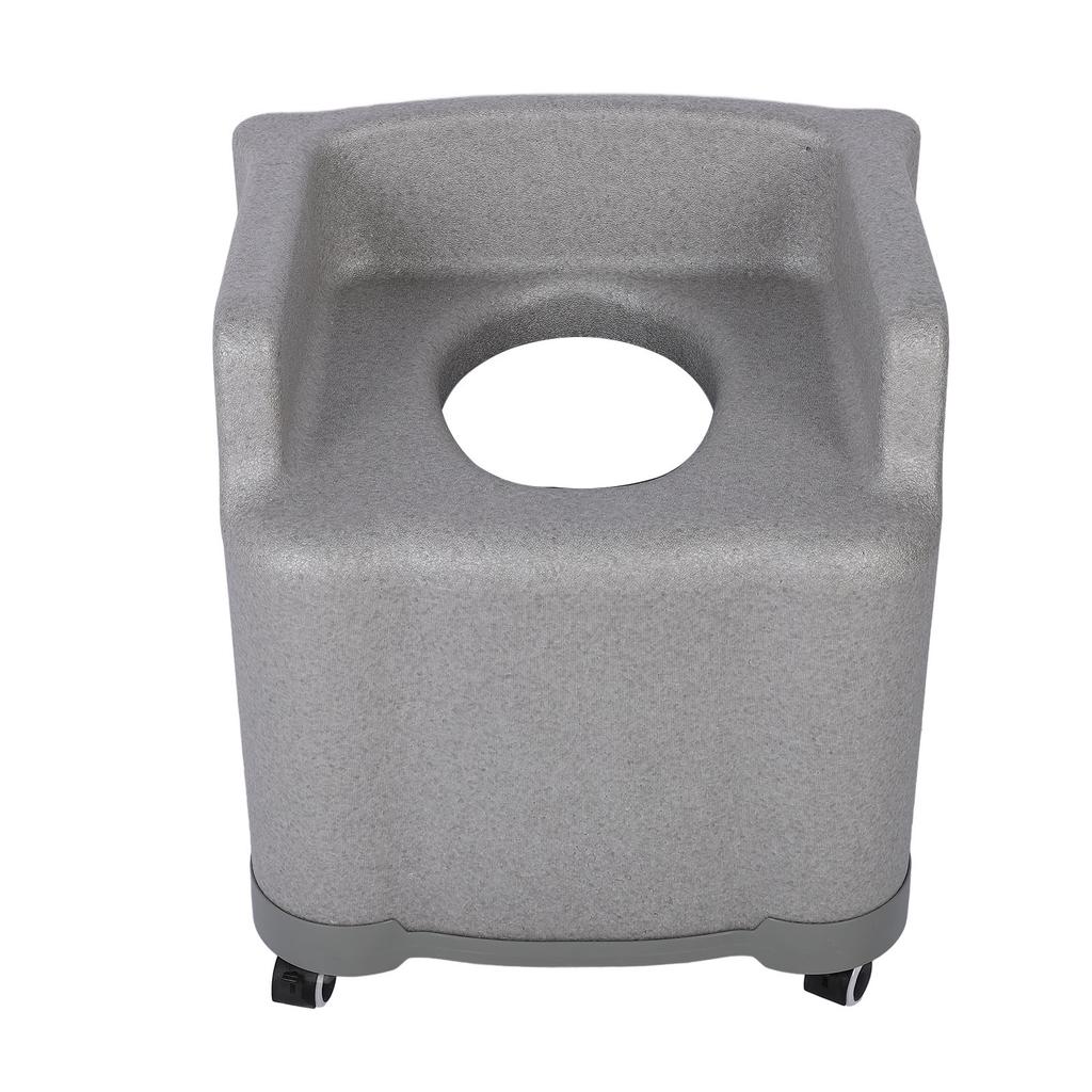 Portable Commode Toilet Chair with Universal Wheels Armrest Non Slip Quick Drying Soft EPP Portable
