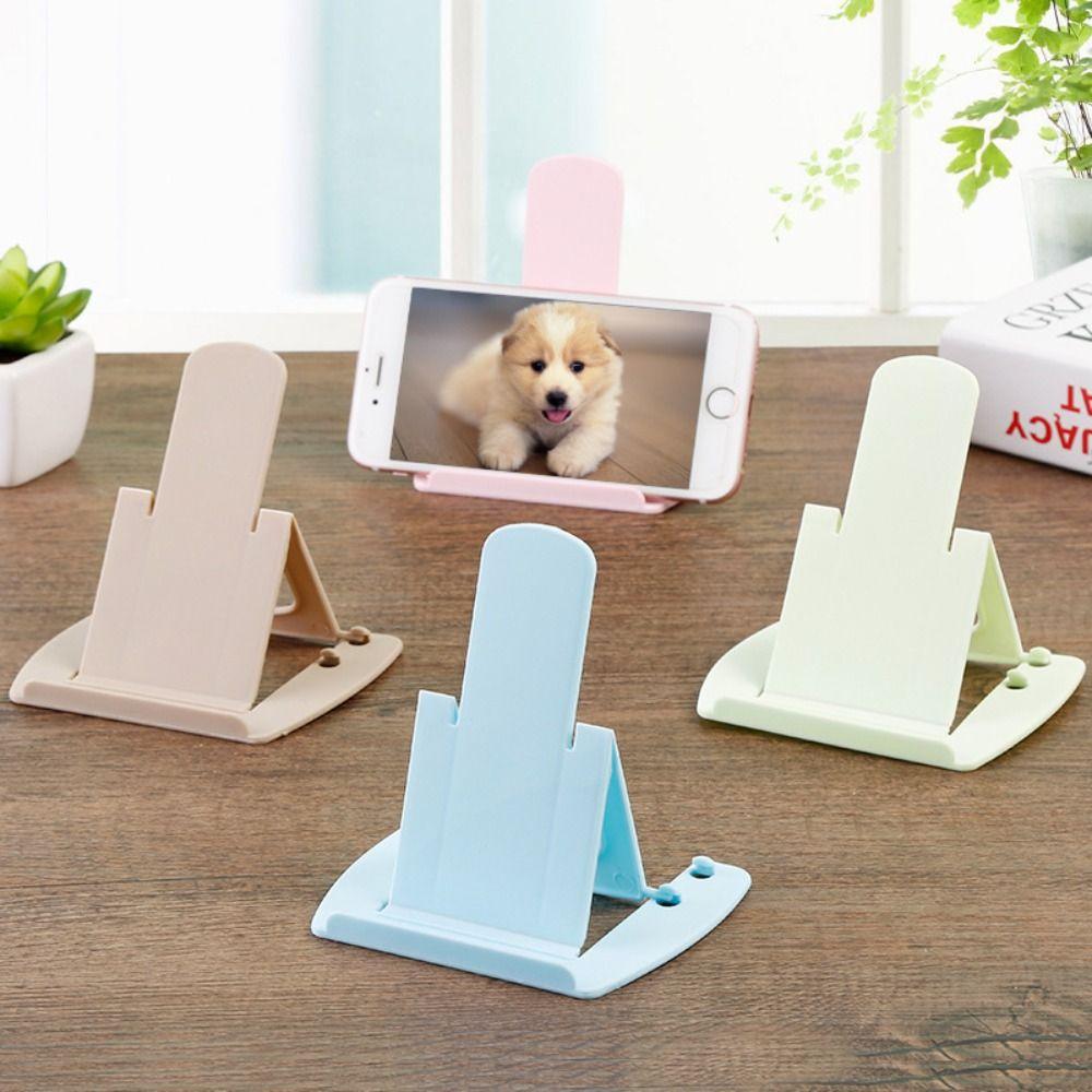 Folding Mobile Tablet Stand Plastic Cell Phone Bracket Watching TV Phone Support