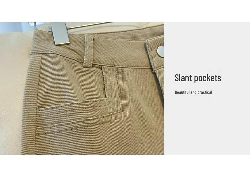 Damen Weiße Weitbeinige High-Waist Cropped Jeans - Schlankmachend & Beliebt für Frühling 2025