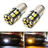 White/Amber Dual Color Switchback 1157 2357 S25 LED Bulbs For Front Turn Signal