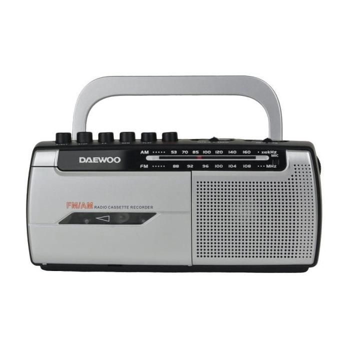 Radiokassette - DAEWOO - DW1107 - AM/FM - Kassettenrekorder - Eingebautes Mikrofon