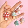 Cross-Border Creative Retro 3D Enamel Mushroom Earrings