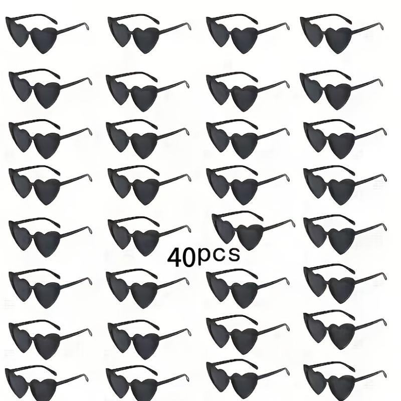 

40 штук модных декоративных наклеек в форме сердца, подходящих для повседневного досуга мужчин и женщин, свадеб, музыкальных фестивалей