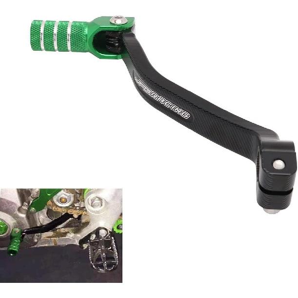 AnXin Motorcycle Gear Shifter Pedal Shift Lever Arm CNC for KX250F 2009-2020 KX250 2019-2023 KX250X 2021-2023 Dirt Bike Green