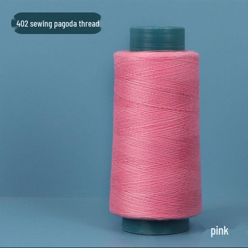 402 Polyester Thread: Black & White Sewing Thread for Hand Needlework and Household Sewing Machines