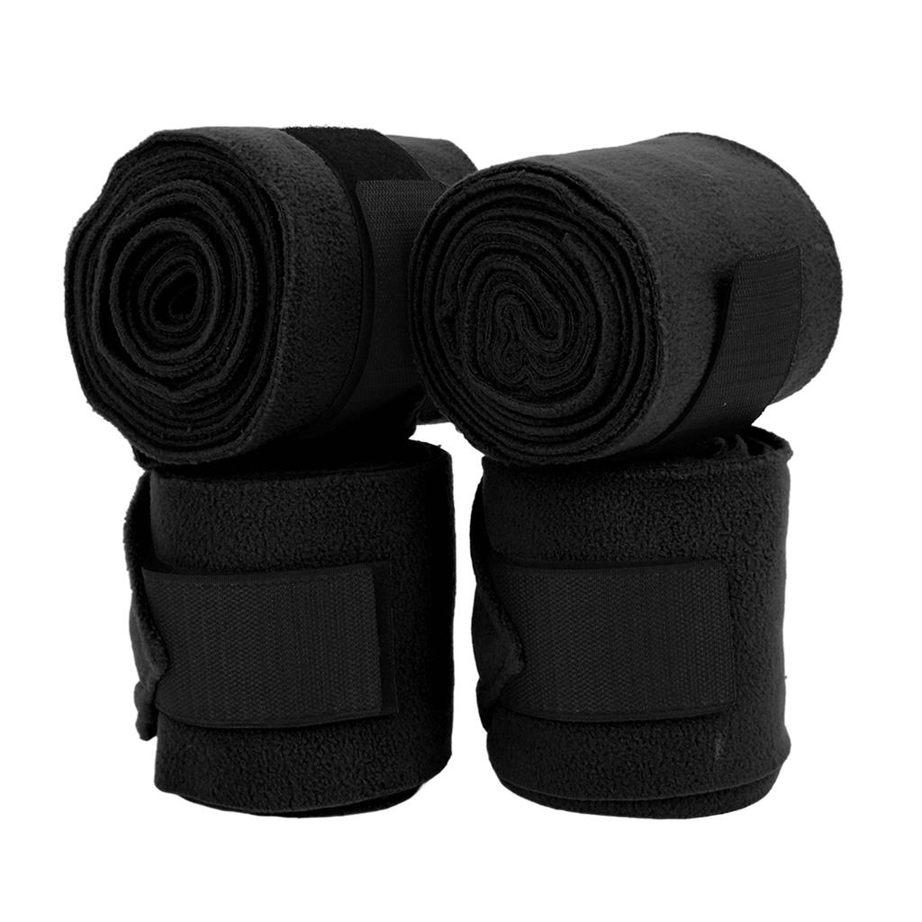 4pcs Horse Leg Wrap Self Adhesive Double Sided Fleece Horse Leg Bandages for Training Exercising