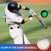 Leuchtender Baseball Bunte LED-Beleuchtung Weiß 2 Leuchtende Formen Kunstleder Wiederaufladbar Übungsbaseball Kinder