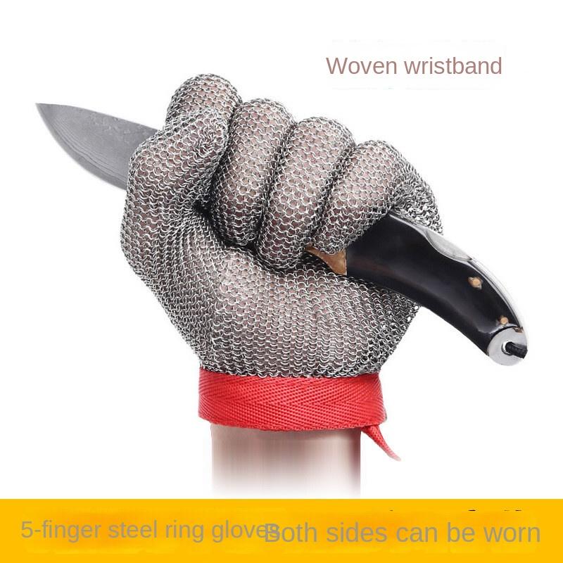 1 шт. Перчатка из нержавеющей стали, стойкая к порезам, перчатка из нержавеющей стали 304, стойкая к порезам, металлическая сетка для кухни мясника XL